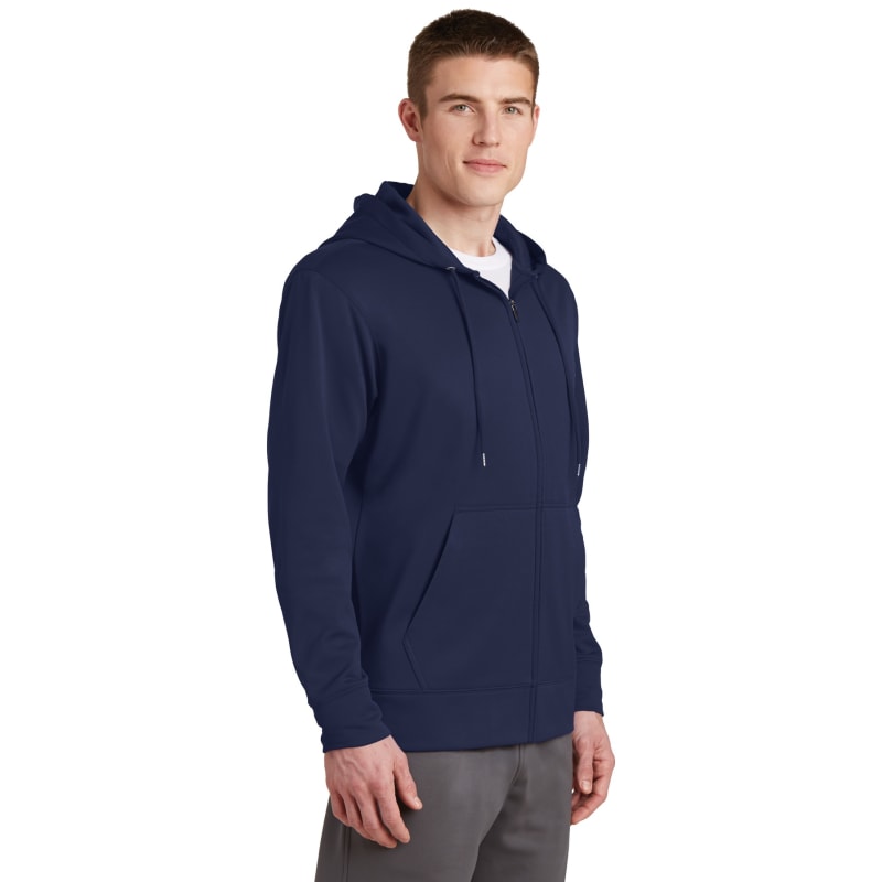 Sport-Tek Sport-Wick Fleece Full-Zip Hooded Jacket. 18