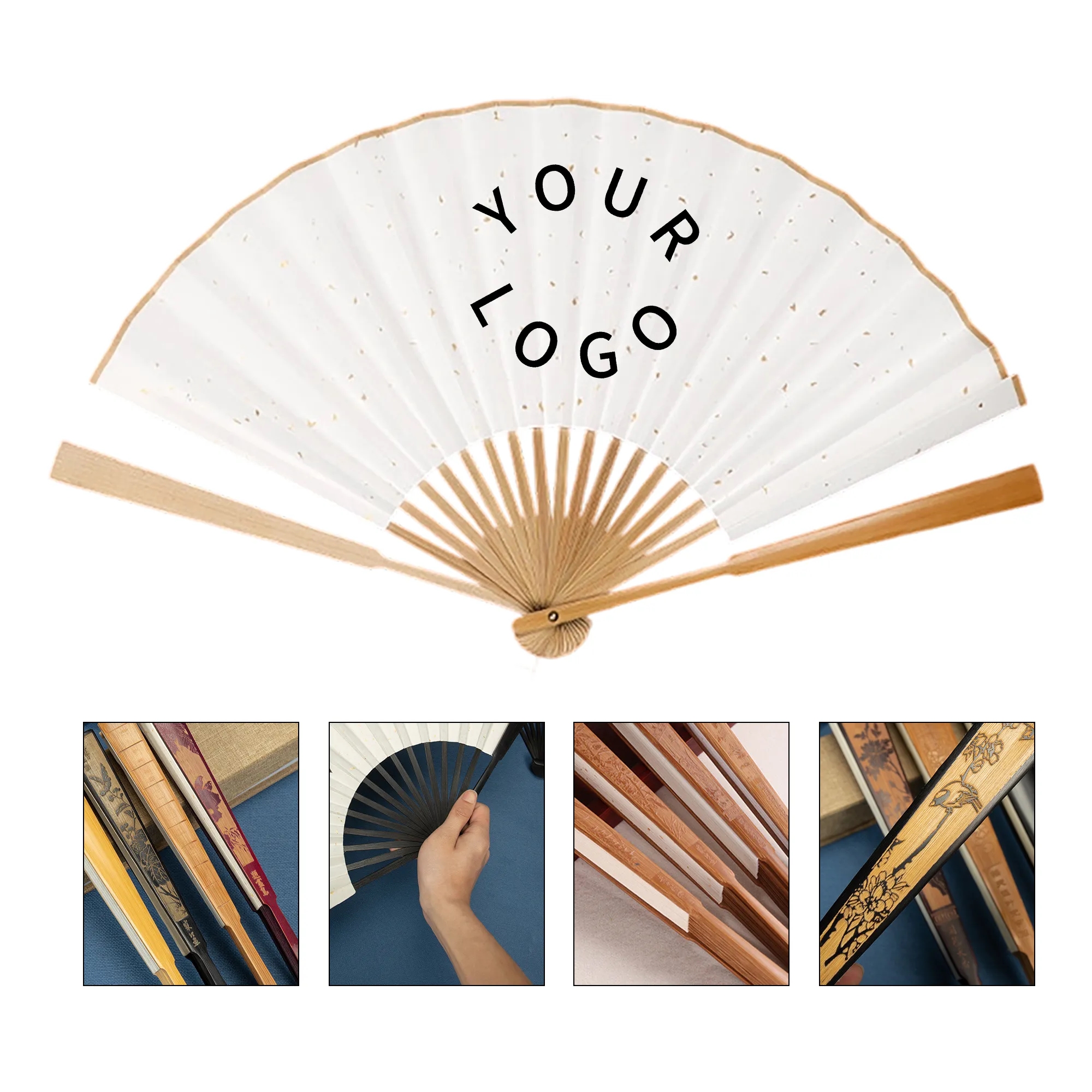 Collapsible Summer Paper Hand Fan 4