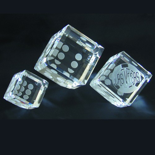 5 Sided engraved dice number and 1 side blank for imprint, small size 2
