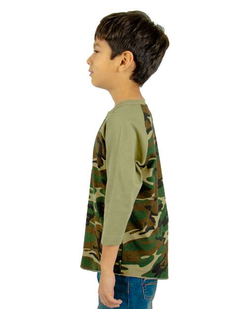 Youth Camo Raglan Tee - SHRAGCY 14