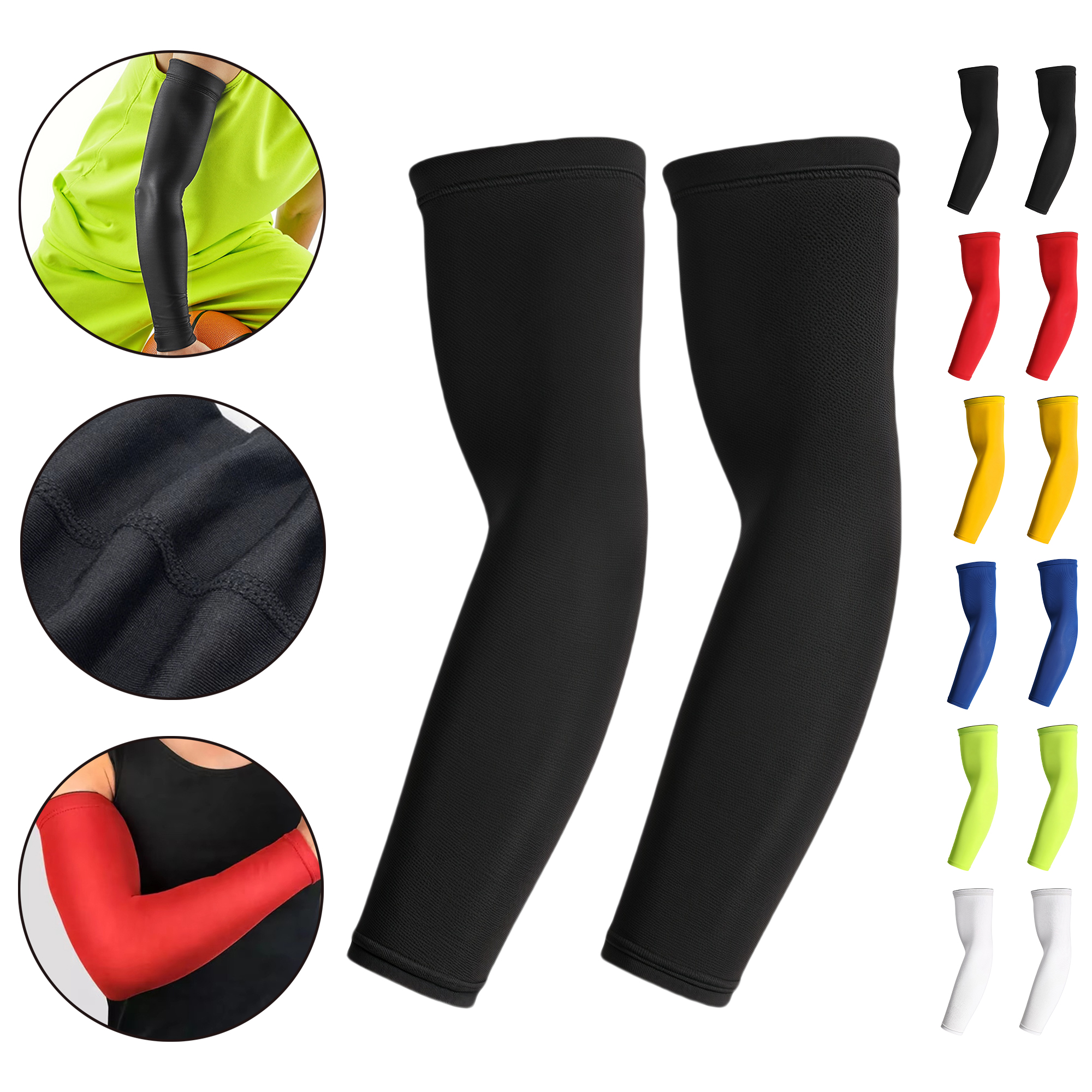 Pair of Cooling Sun Sleeves for Sports 8