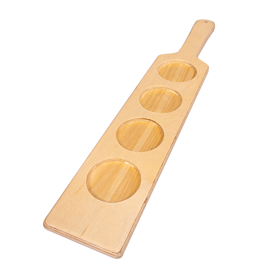 Plywood Sampler Paddle - 4 Pocket 9
