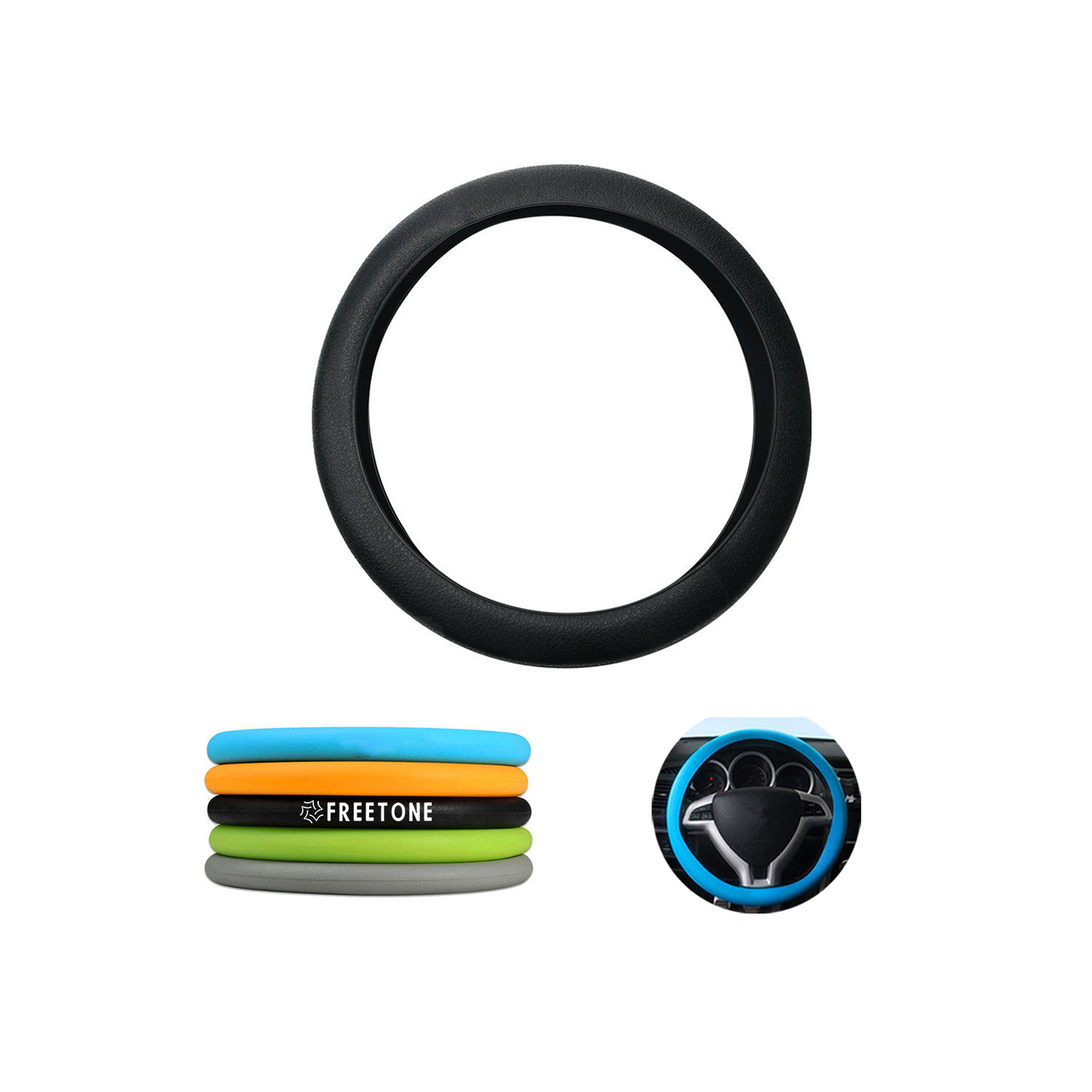 Anti-Slip Silicone Steering Wheel Covers 1