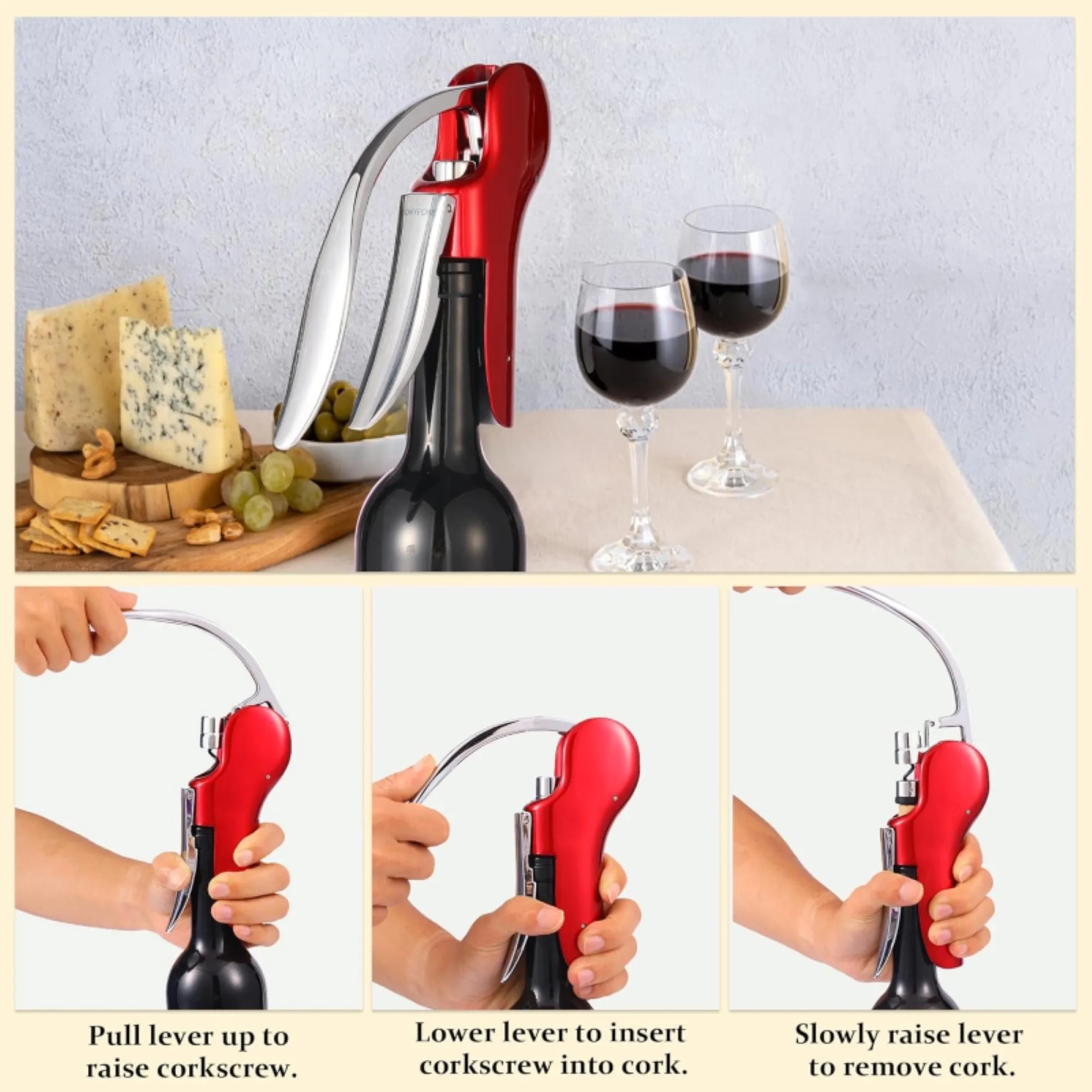 Vertical Lever Wine Opener 2