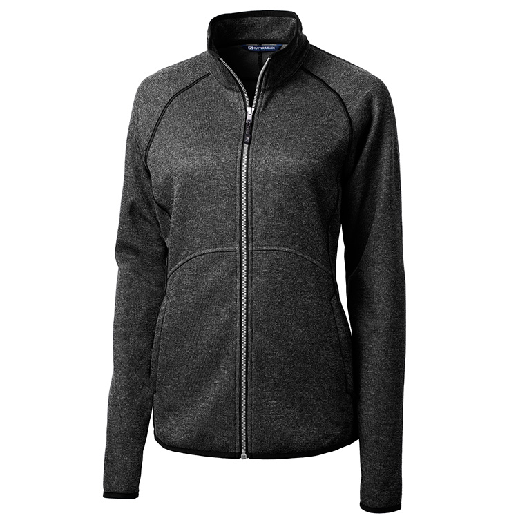 Cutter and Buck Ladies Mainsail Sweater-Knit Full Zip Jacket 6