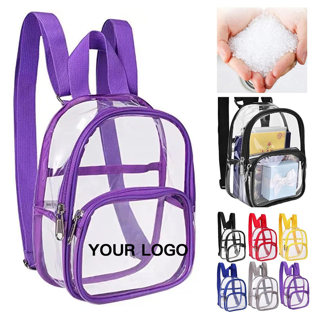 Compact Clear Mini Backpack for Daily Essentials 3