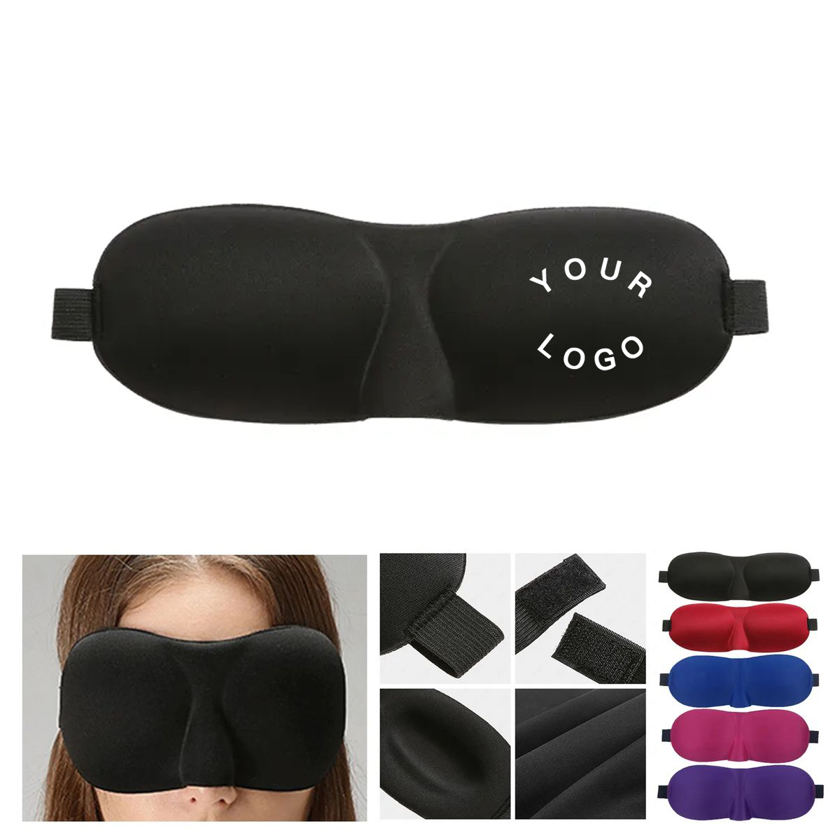 Comfortable 3D Sleep Mask for Home or Travel 3