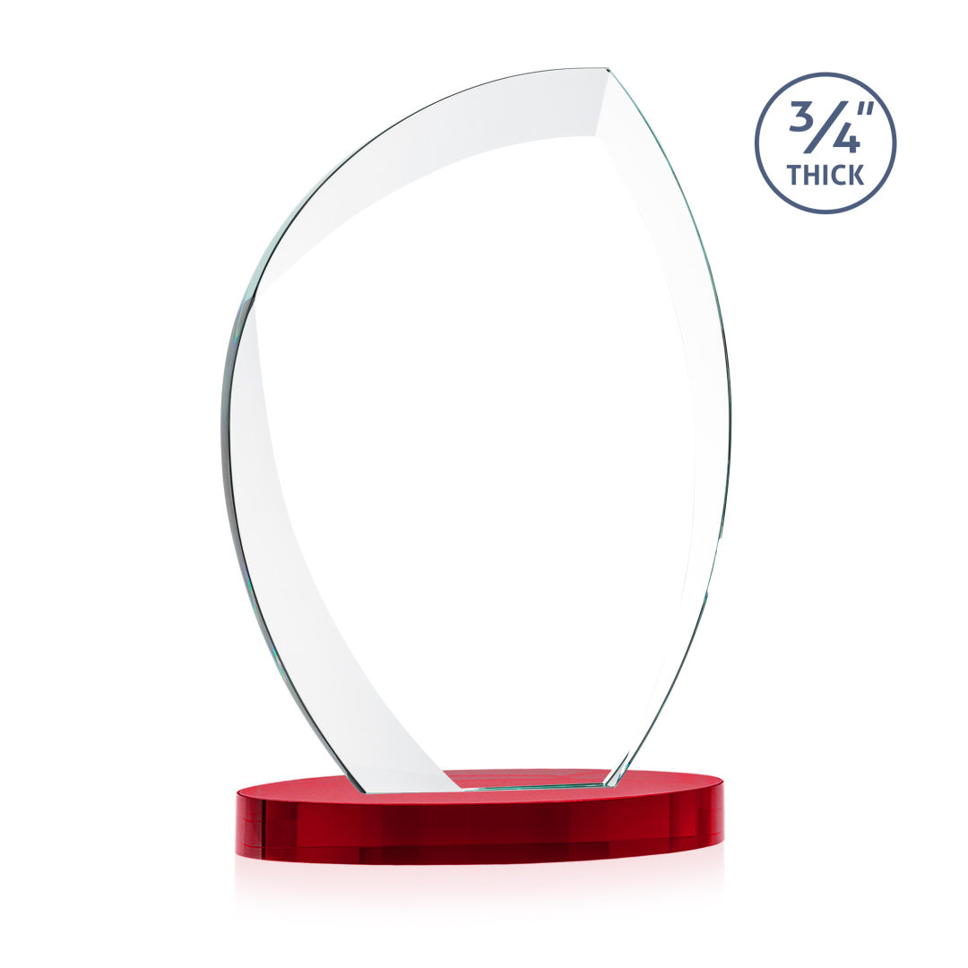 Wichita VividPrint™ Award on Alberton Base - Red 3