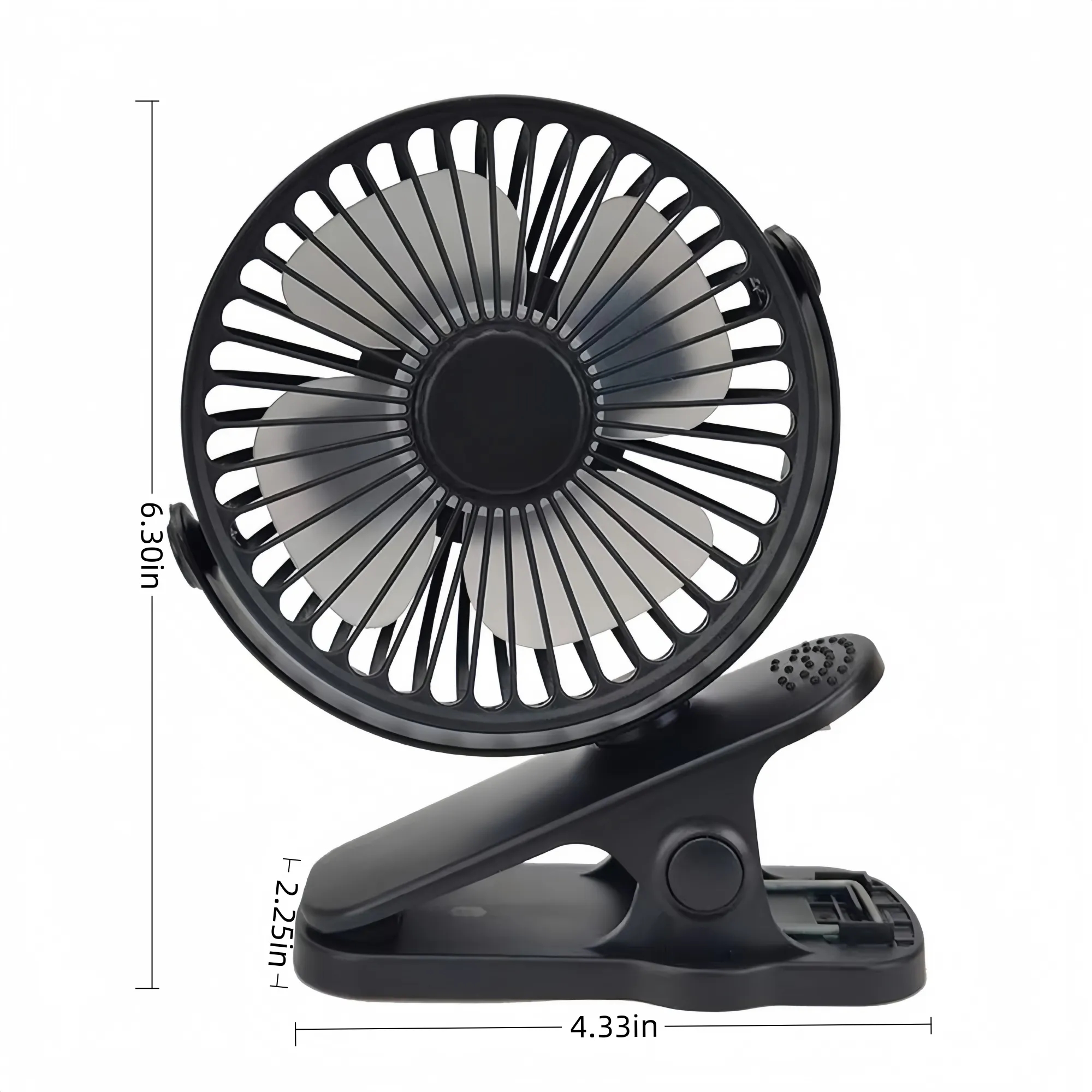 USB rechargeable clip fan 3