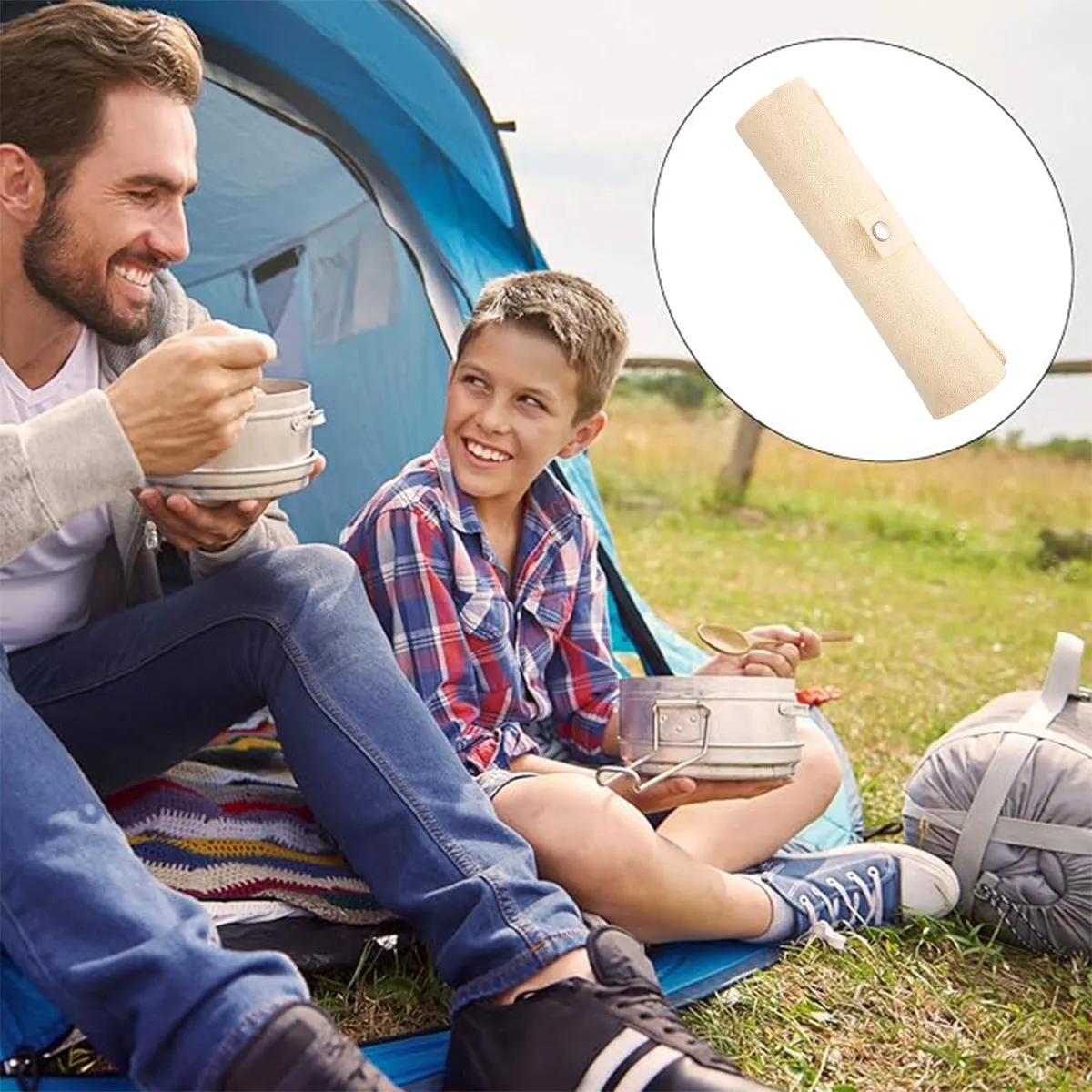 Environmentally Friendly Travel Bamboo Cutlery Sets 6