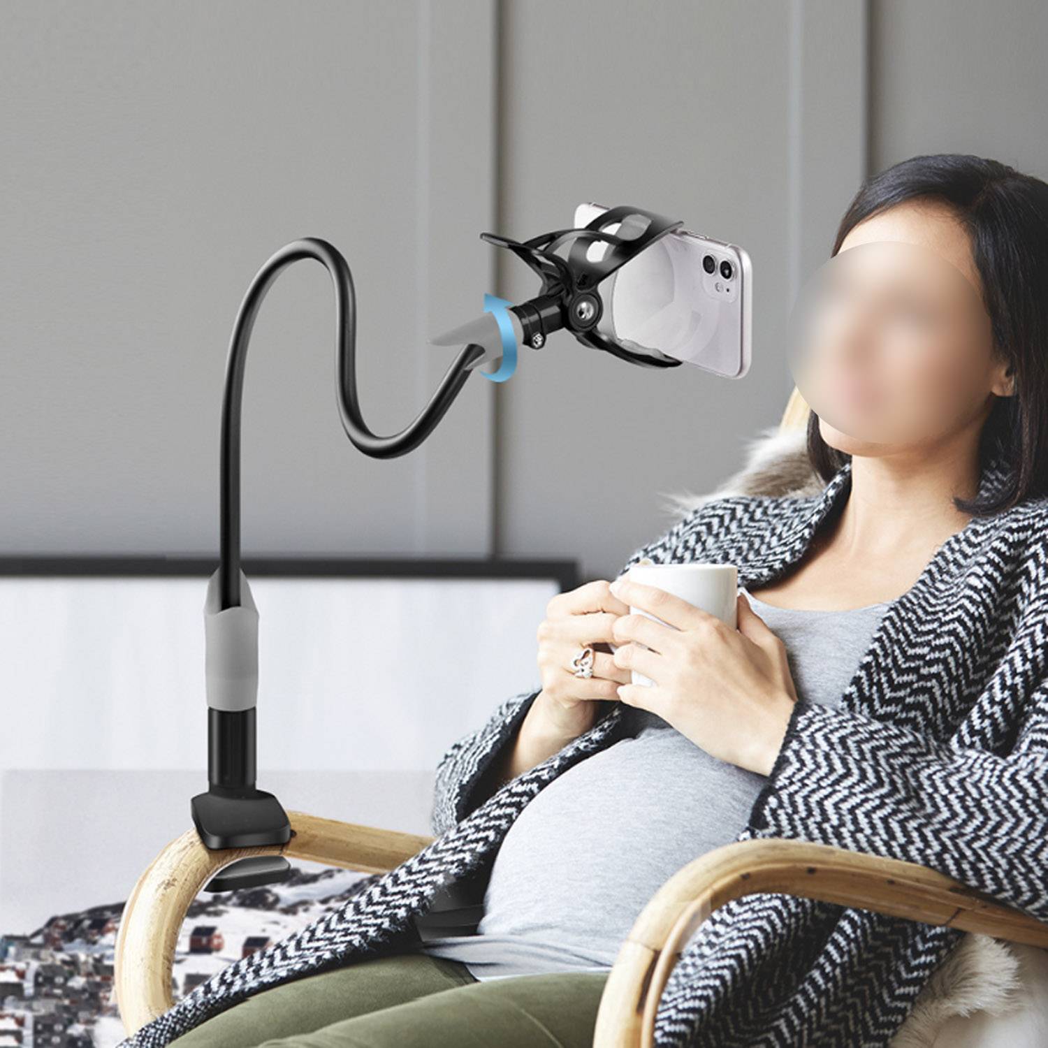Adjustable Gooseneck Phone Holder 7