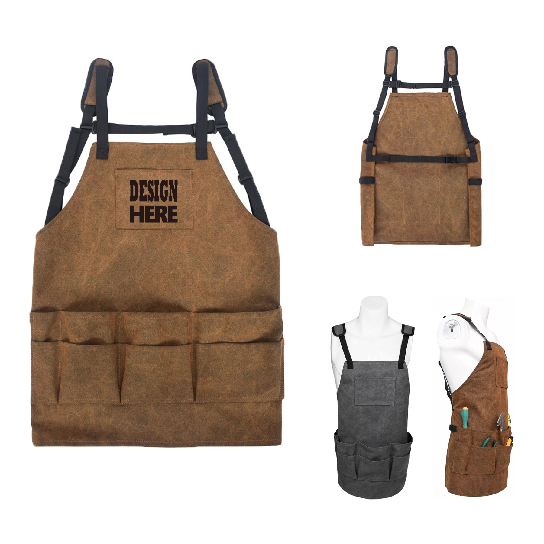 Multi-Tool Canvas Work Apron 2