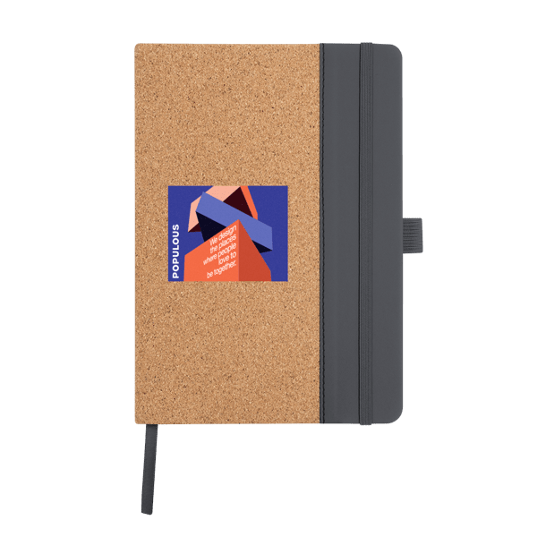 Hickory Cork & Recycled PU Notebook 29