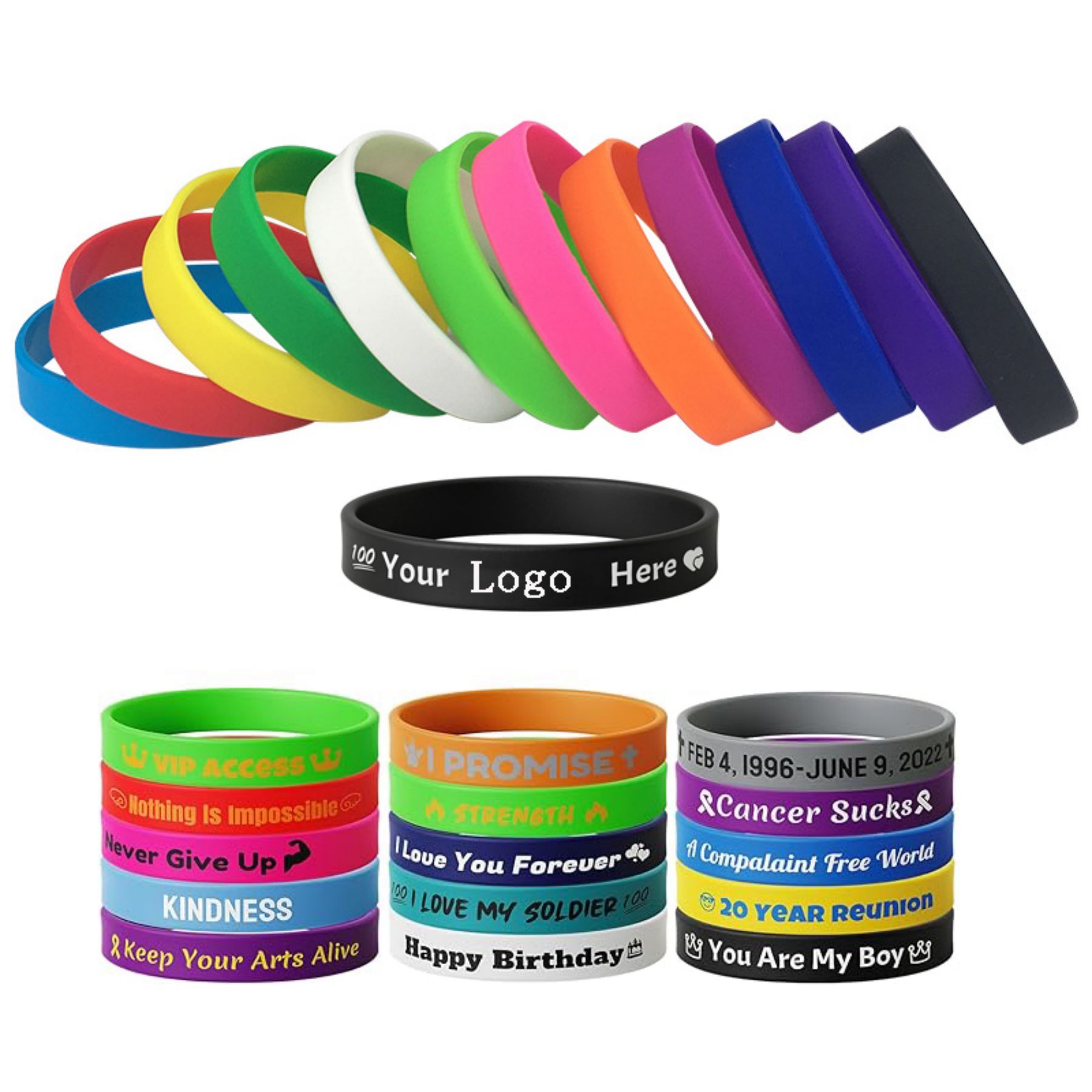 Custom Silicone Wristbands 1
