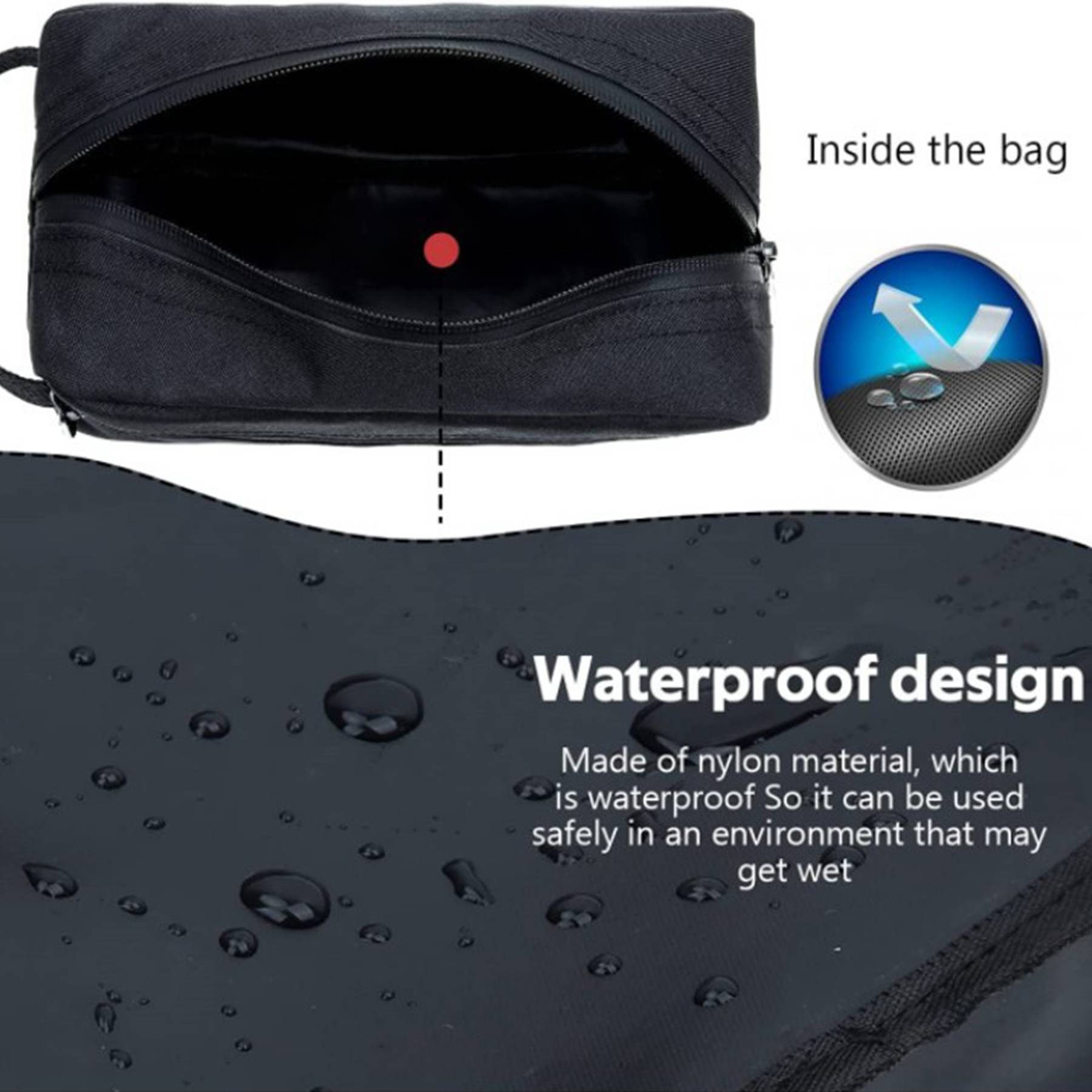 Oxford Travel Toiletry Bag for Women and Men Water-resistant 8