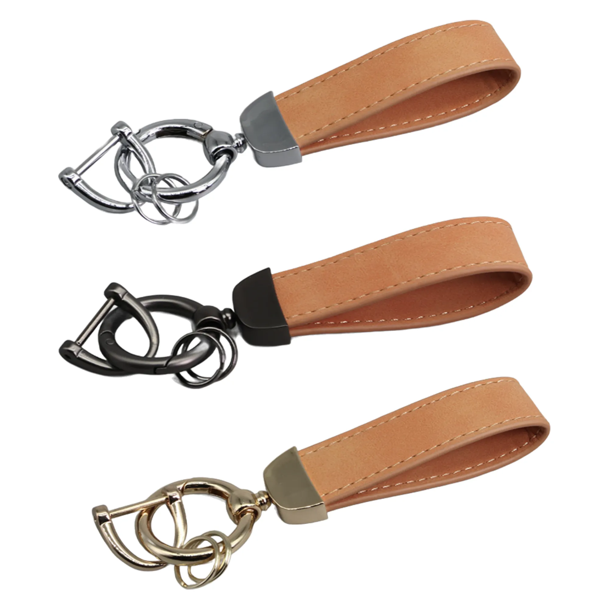 Cowhide Alloy key Chain 2