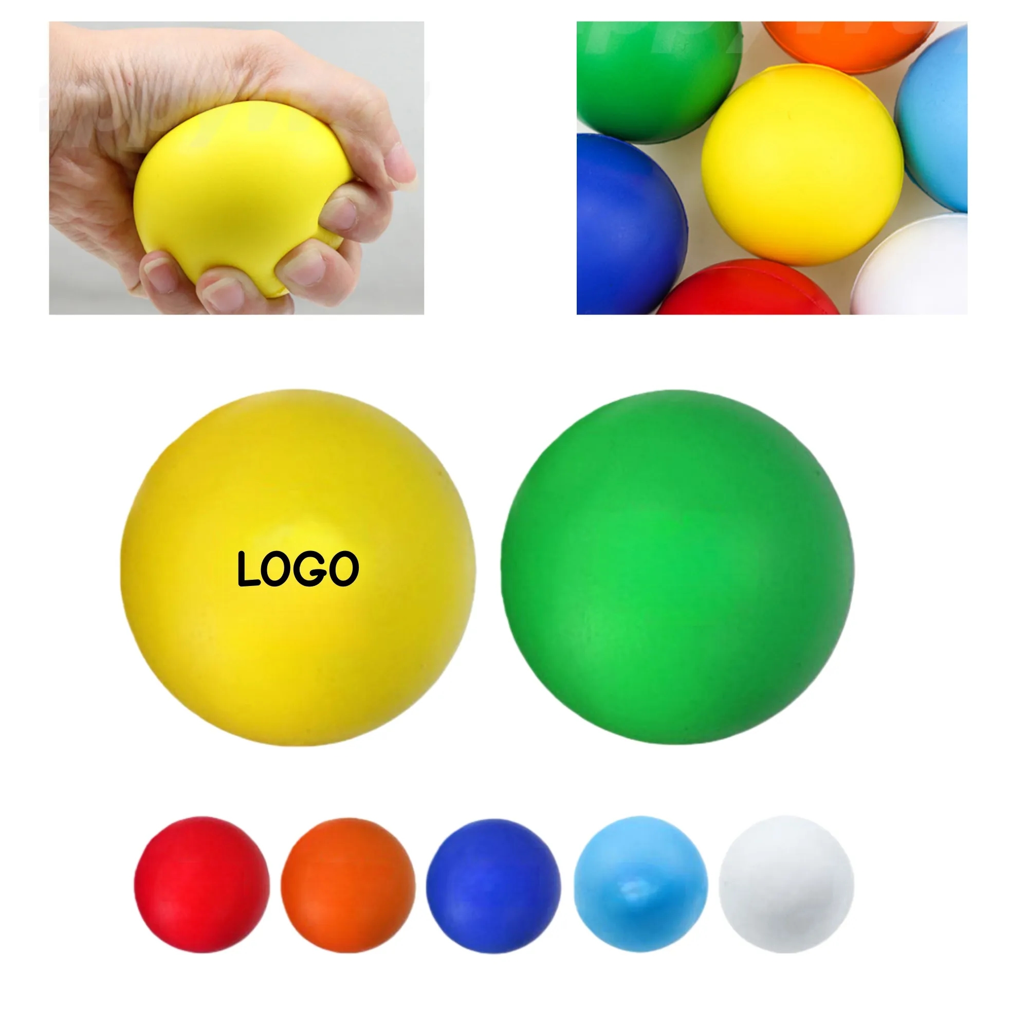 PU Stress Ball Custom Logo Anti Anxiety Relief Toy