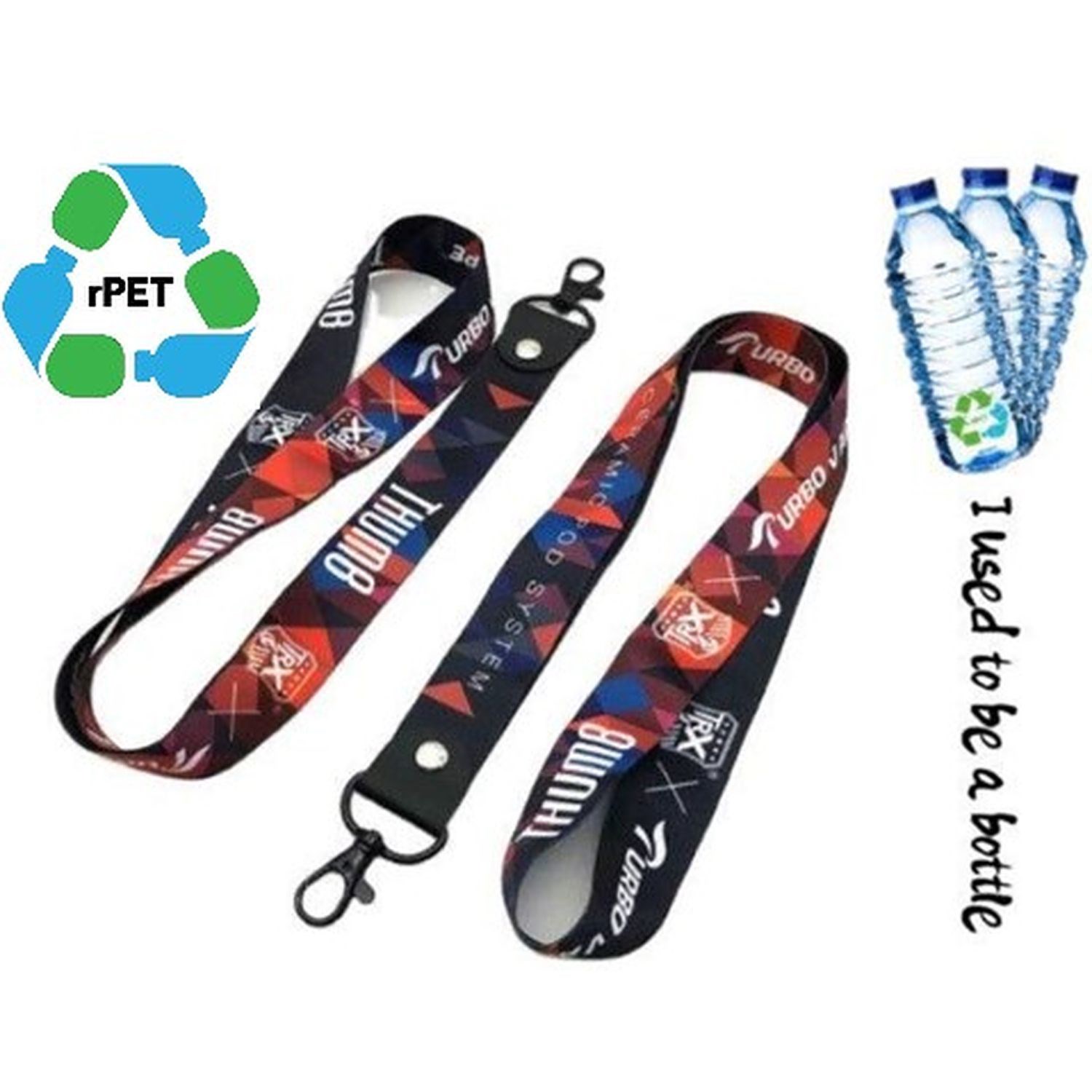 5/8" & 3/4" rPET Recycled Polyester Sublimation Lanyard 4