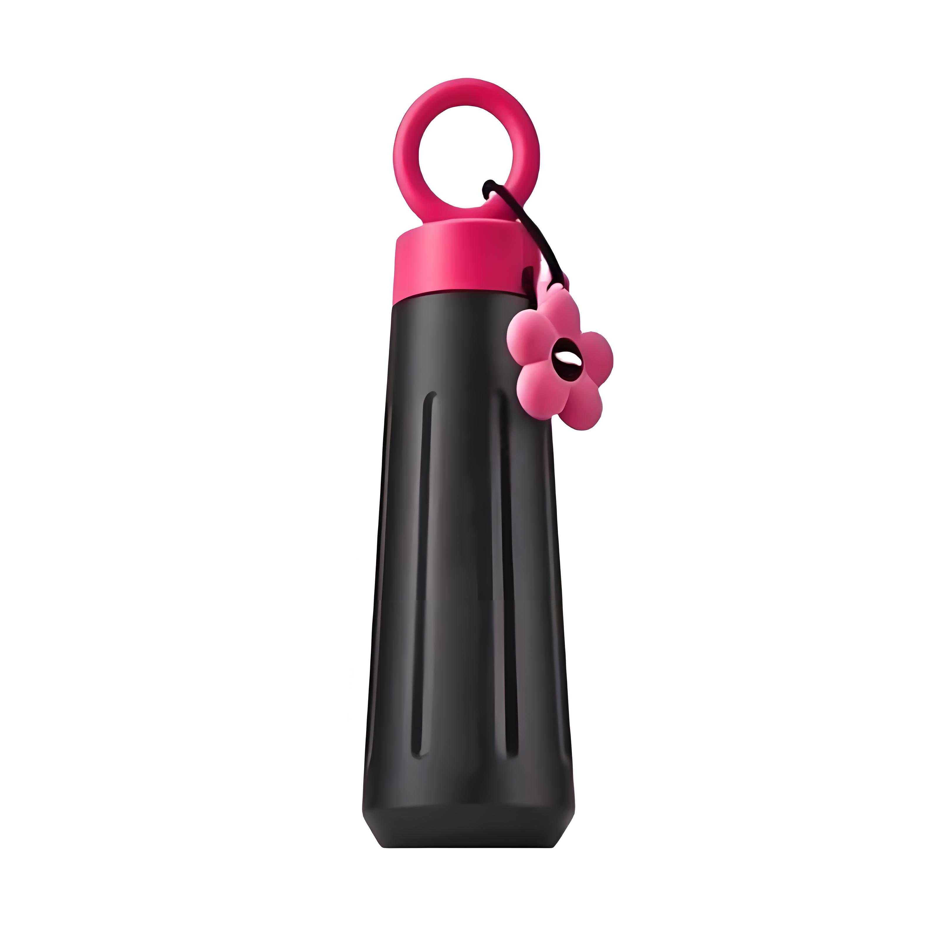 15 oz Floral Insulated Stainless Steel Water Bottle W/ Ring Handle 2