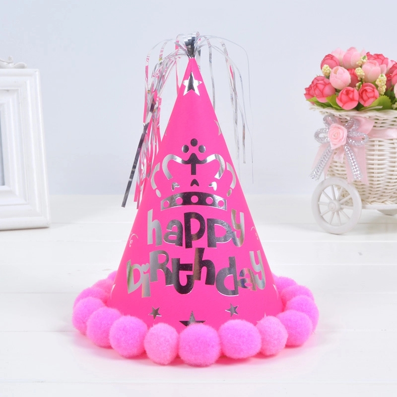 Birthday Party Kids Game Hat & Cake Celebration Decoration 8