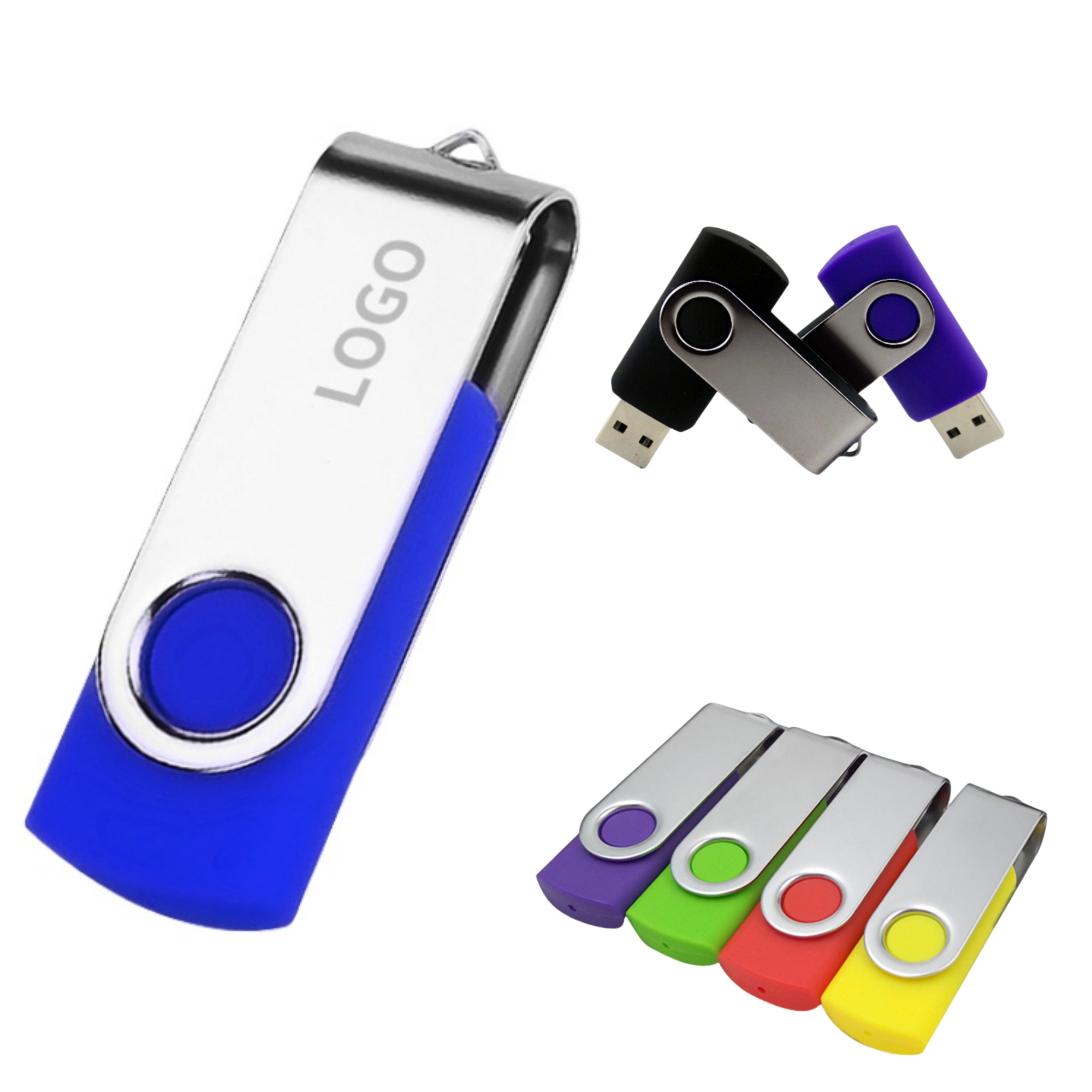 32GB Swivel USB Flash Drive Customizable 1