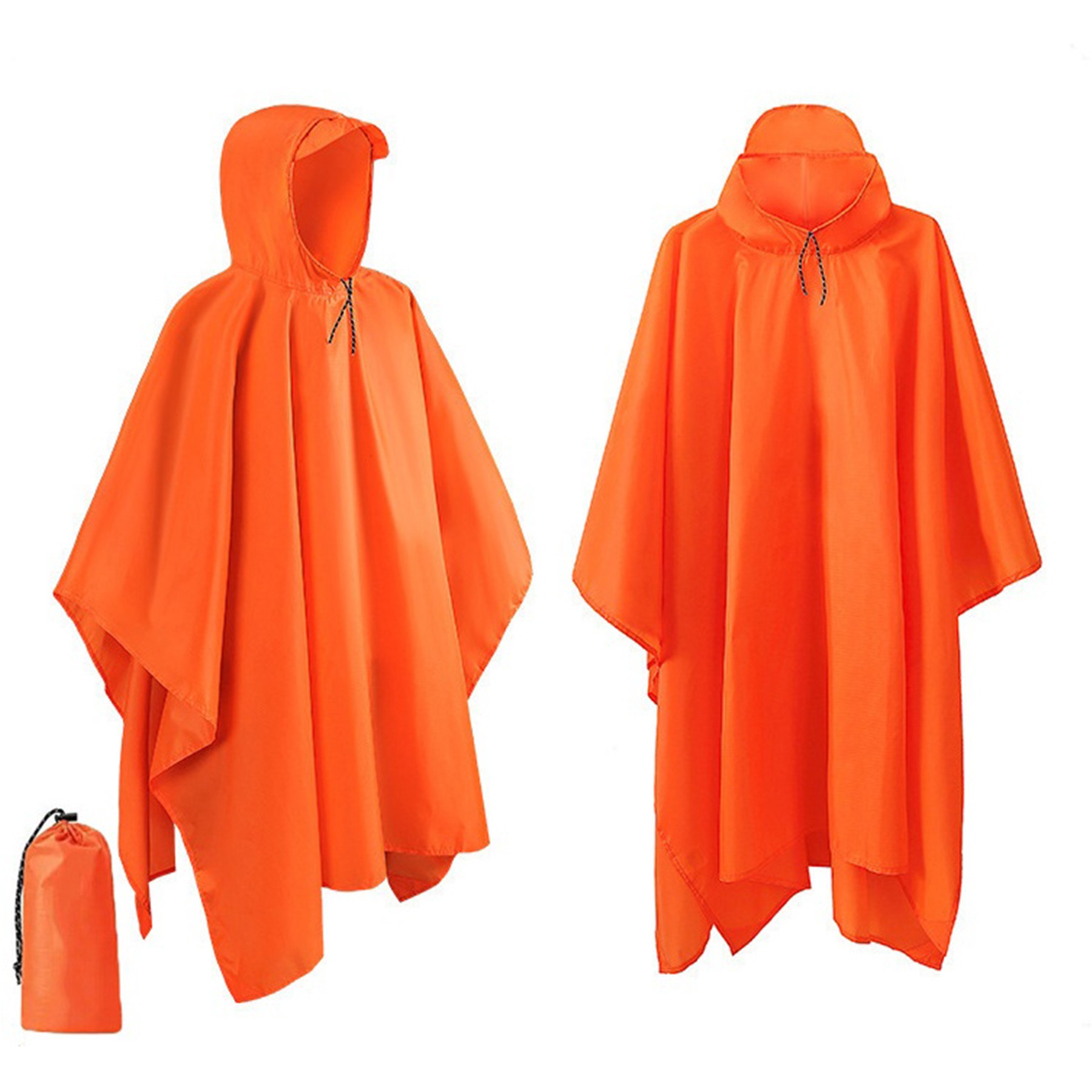 Adult Hooded Rain Poncho 7