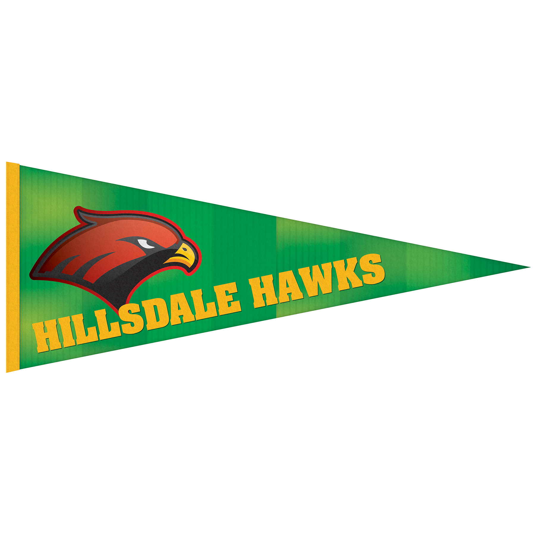 12" x 30" Digitally Printed Single Sided Custom Felt Pennant 6