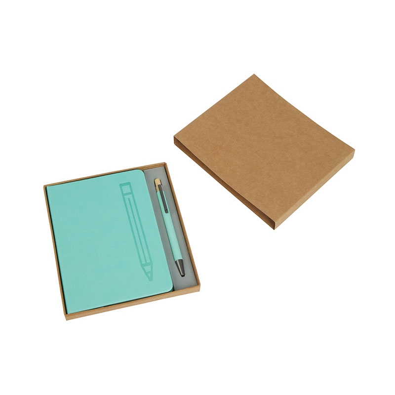 Manhattan II Gift Set w/ Magnetic Journal & Recycled Pen 56