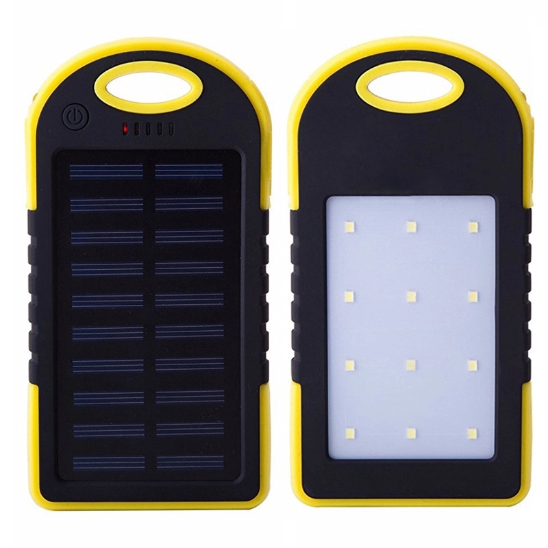 8000mAh Recharger Solar Power Bank with LED Flashlight 5