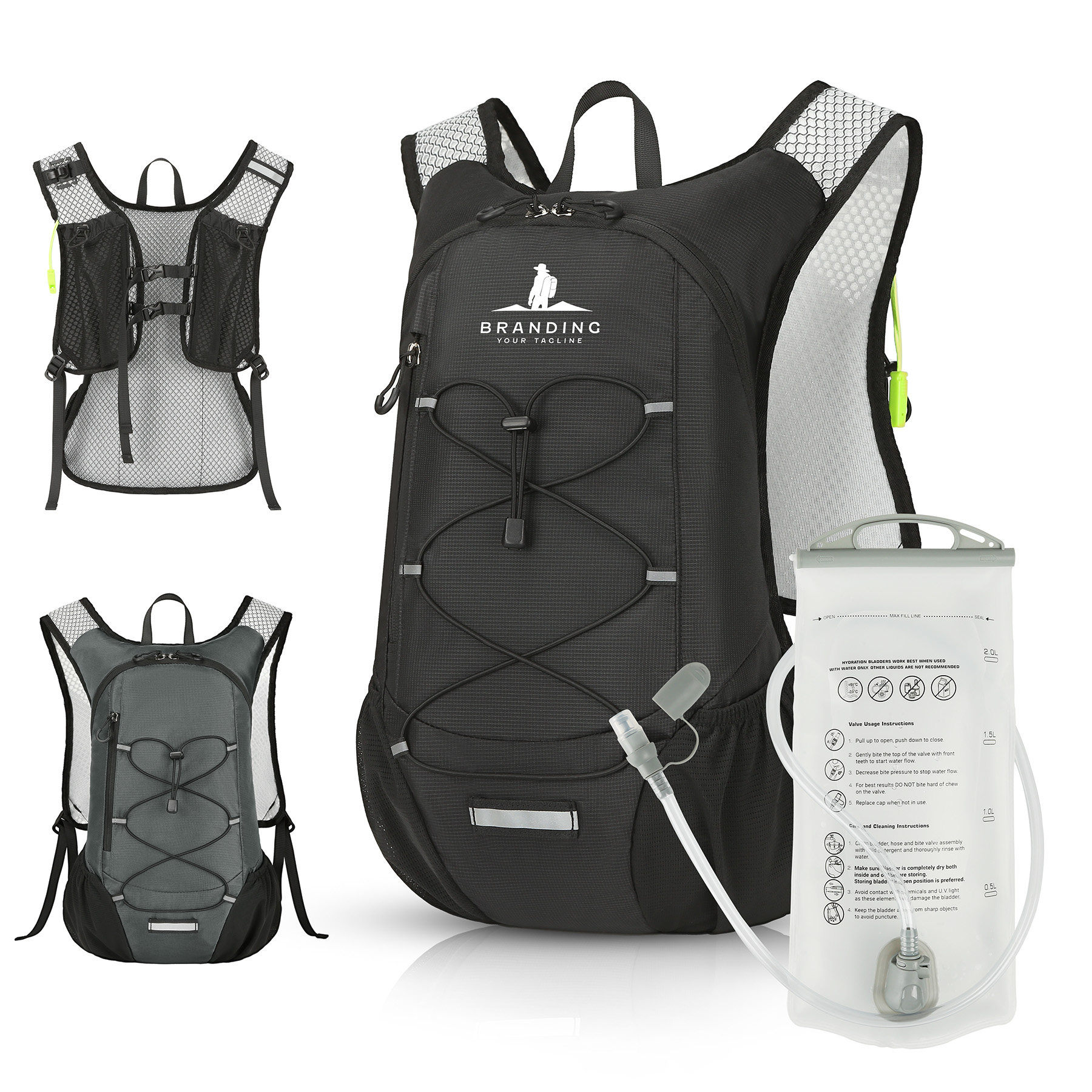 12L Lightweight Hydration Backpack For Outdoors 8