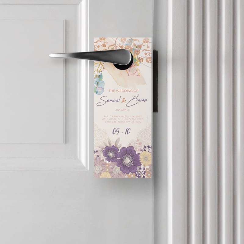 3.5 X 8.5 Inch Full Color Door Hanger 6