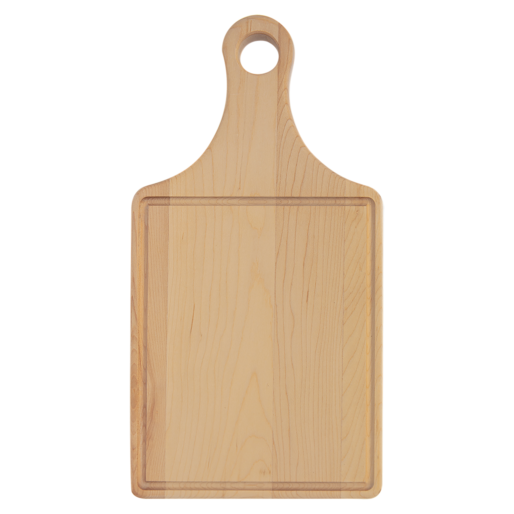 13" x 7" Maple Paddle-Shaped Cutting Board with Juice Groove 3
