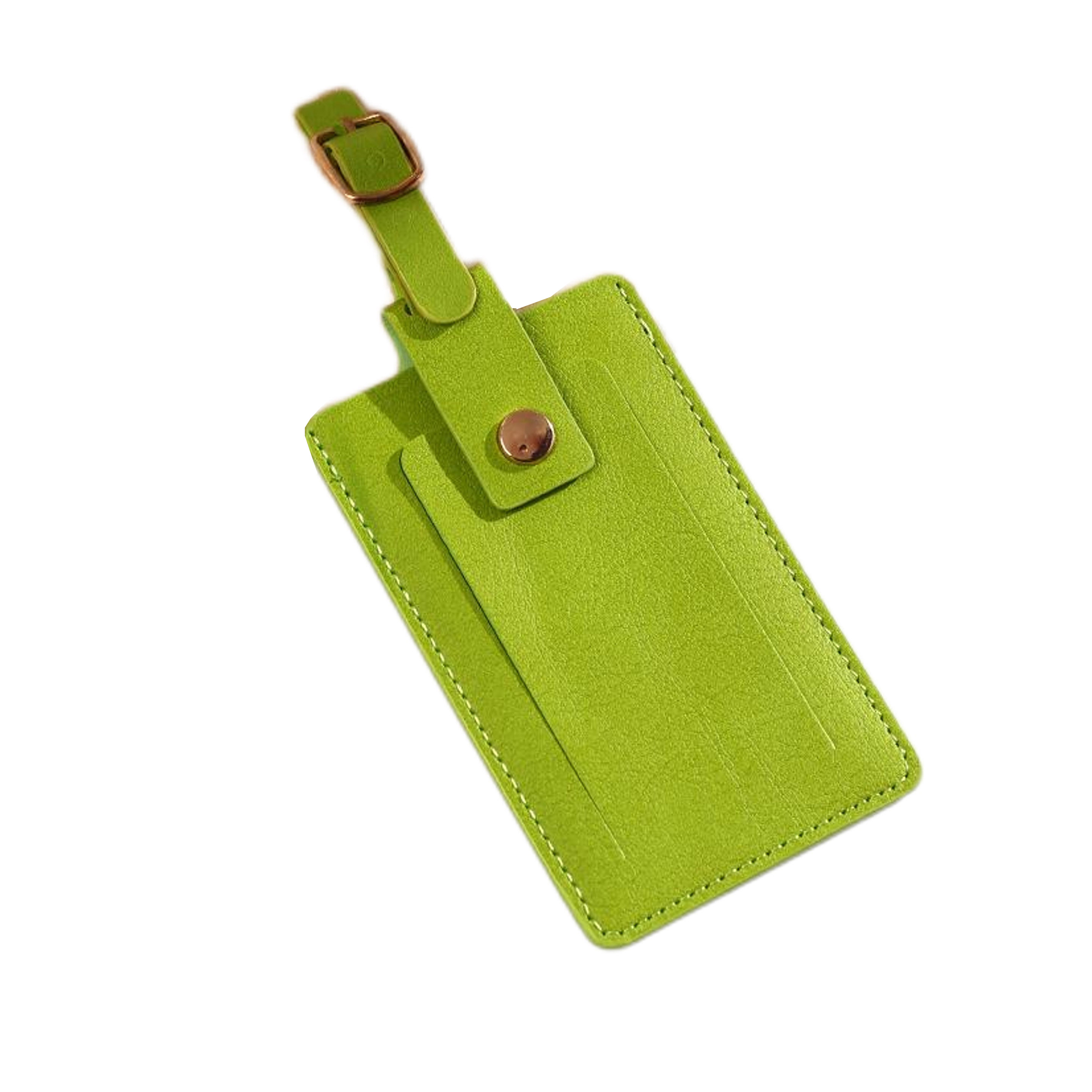 PU Leather Luggage Bag Tags with Snap 4