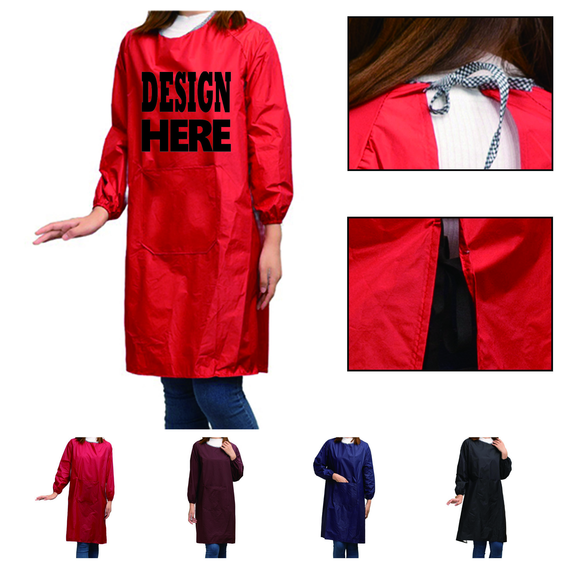 Full Color Smooth Touch Long-Sleeved Apron 2