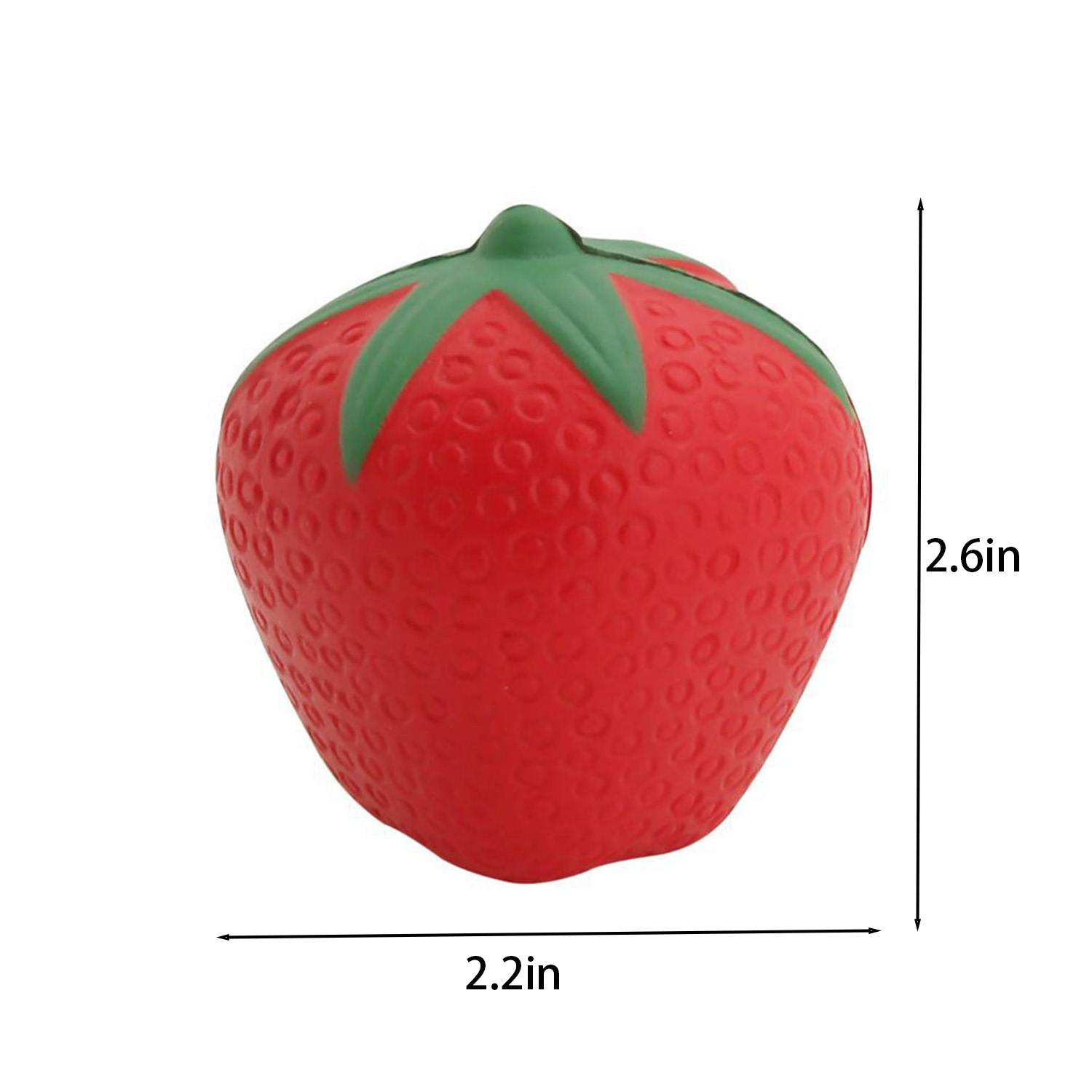 PU Foam Strawberry Stress Reliever Squeeze Toy 2