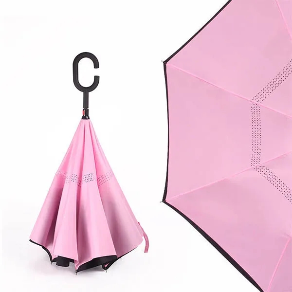 Inverted Reverse Folding Umbrellas With C-Shaped Handle 5