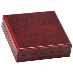 Rosewood Medal Box with an engraved plate 2