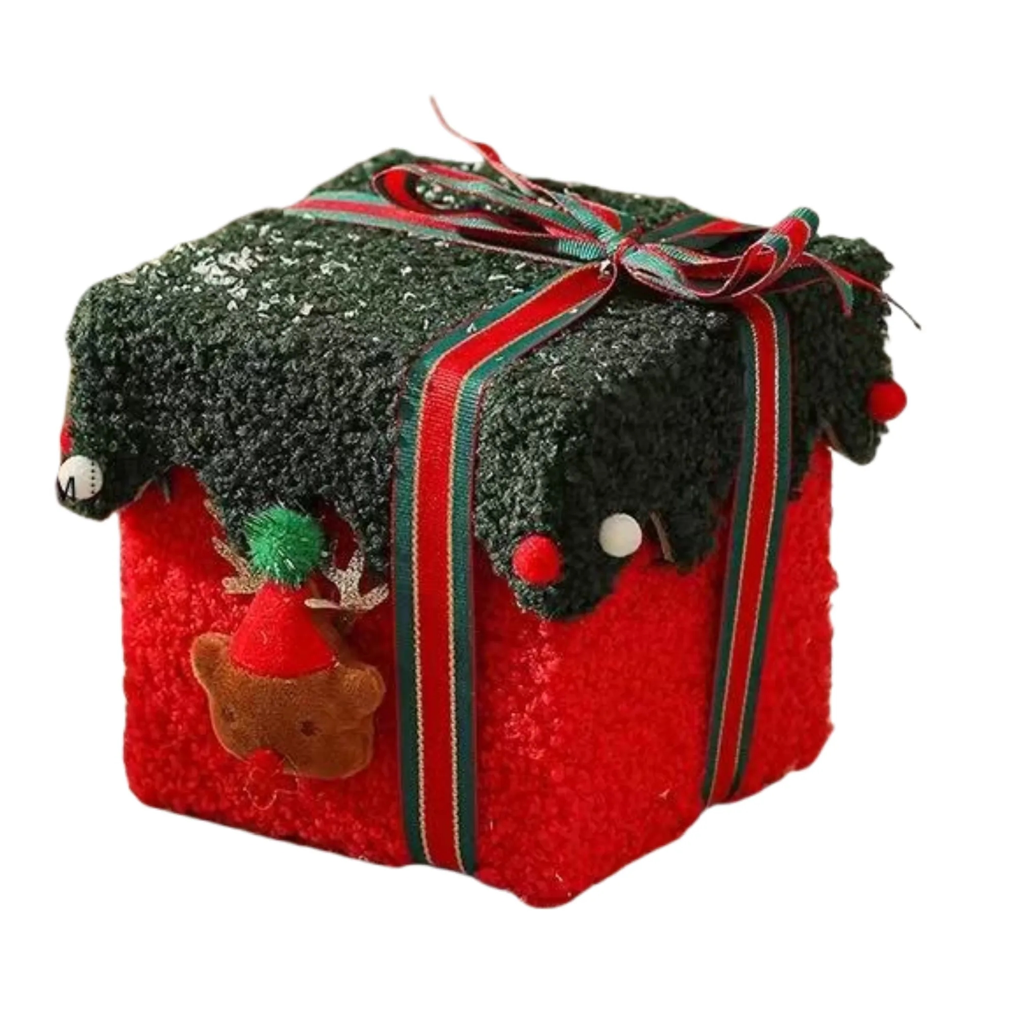 Fleece-covered Thickened Christmas Gift Box 2