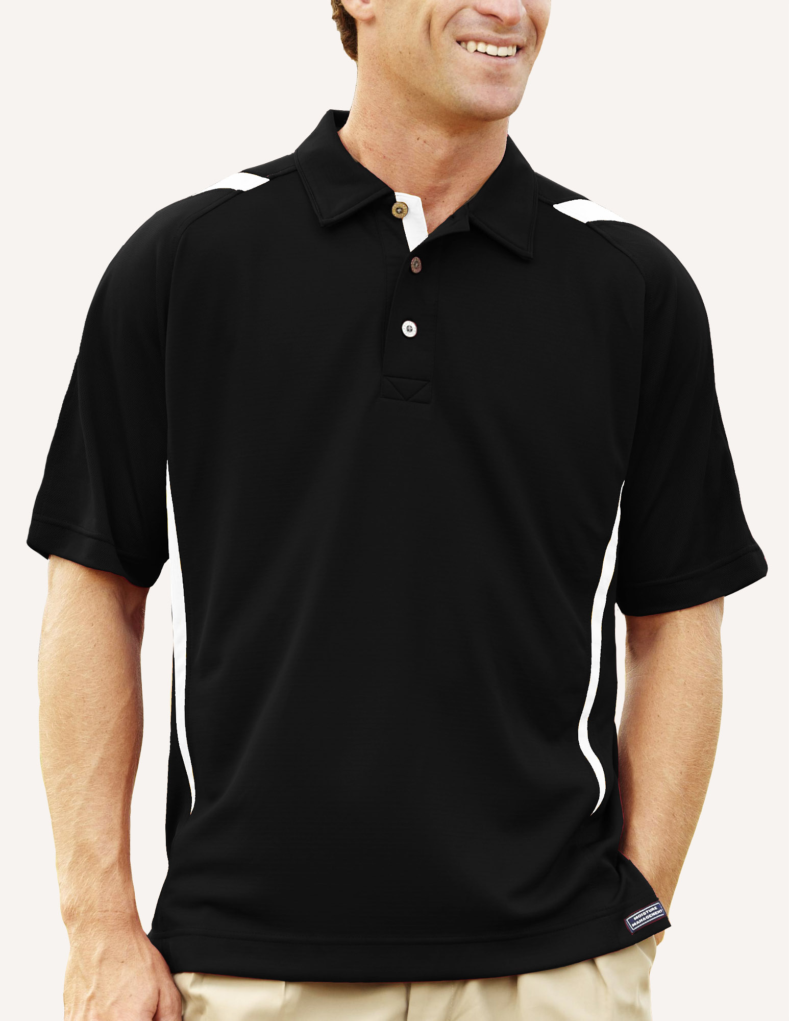 Men's Pegasus Ottoman Color Block Polo Shirt 7