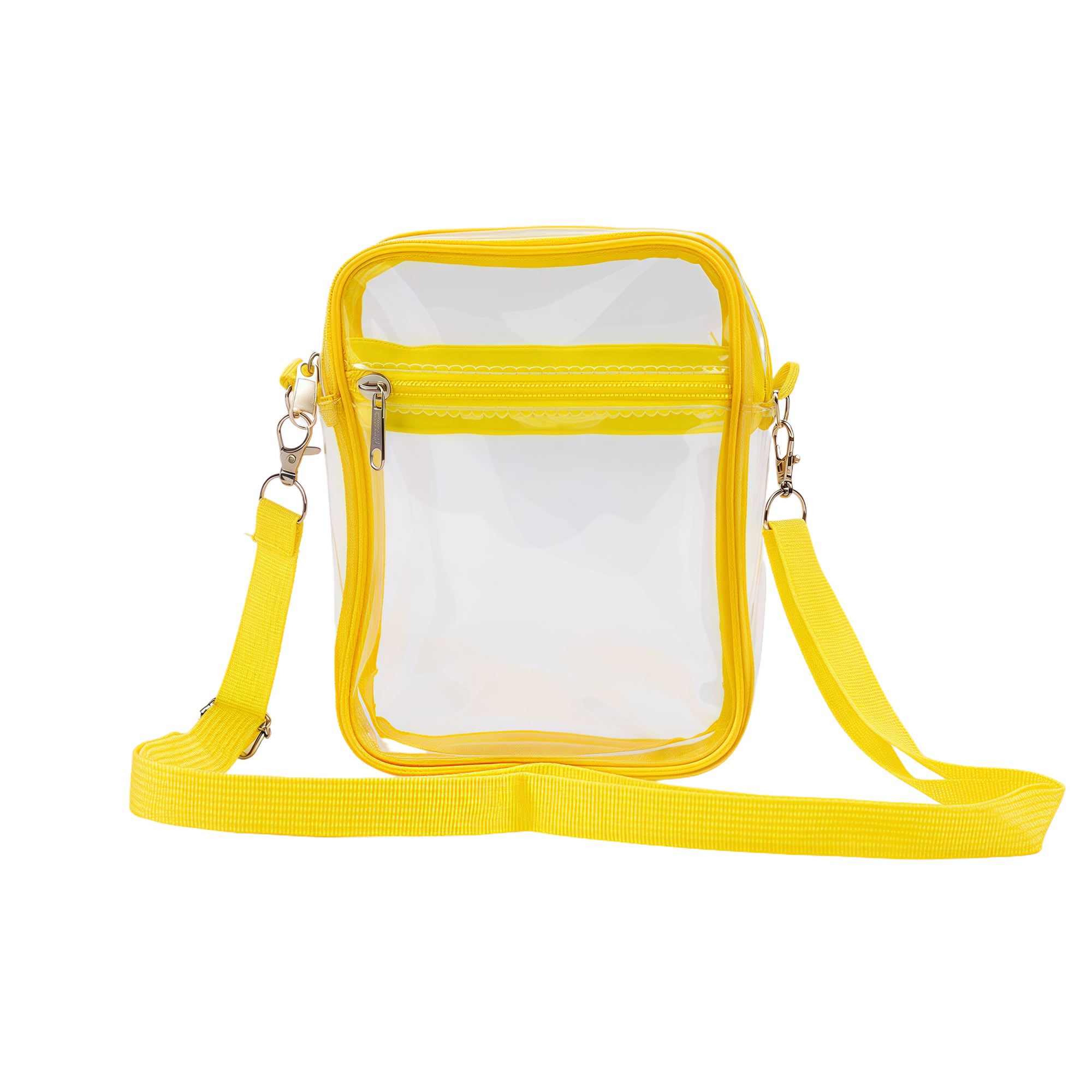 PVC Clear Shoulder Crossbody Bag Waterproof Multi-functional Document Pouch Travel Outdoor Storage 6