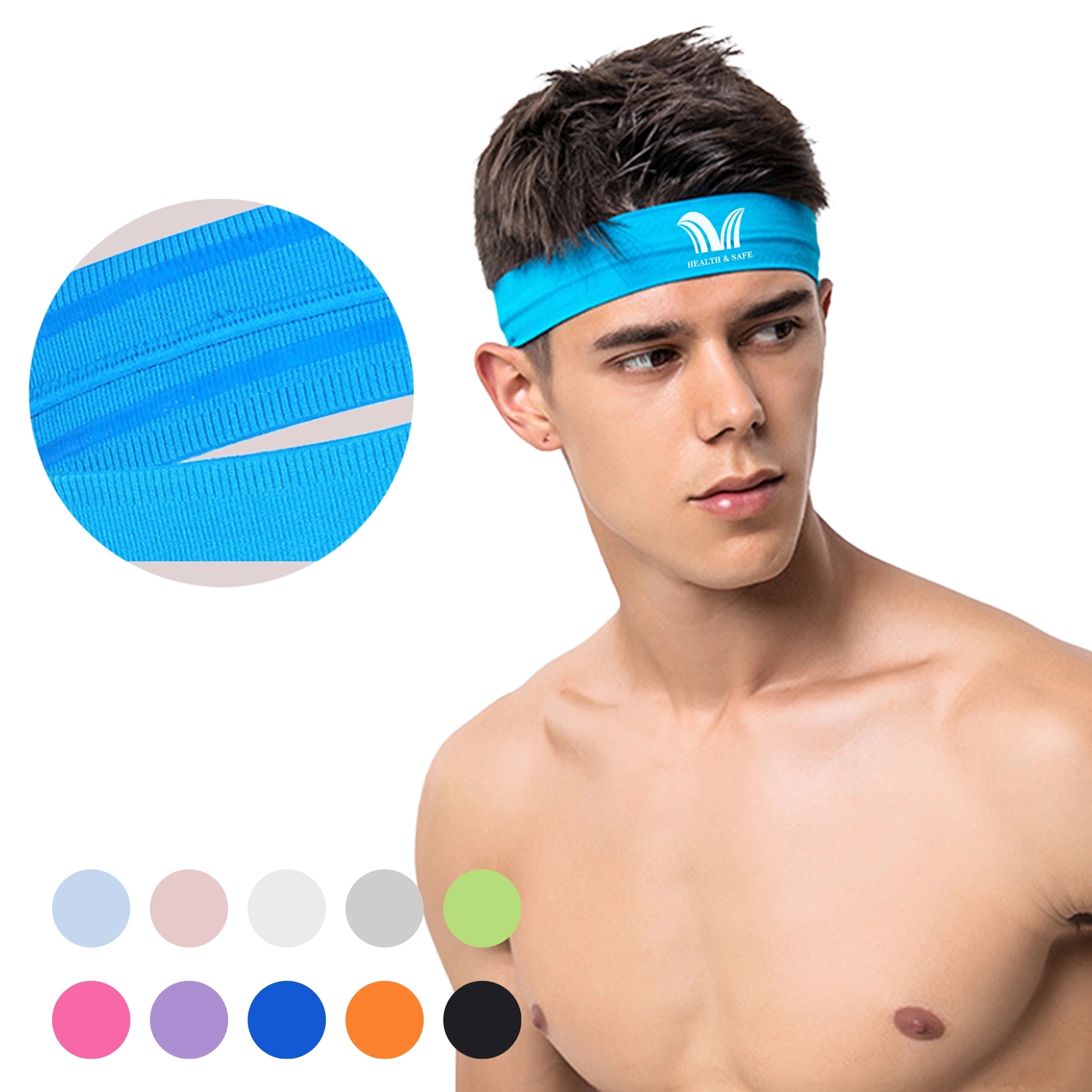 Headbands Sweatbands Nonslip Stretchy Sweat Bands 4