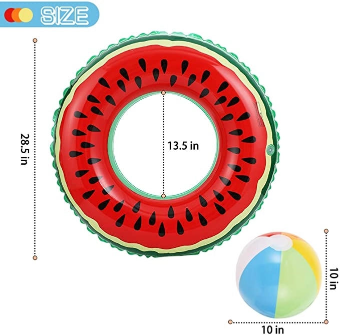 35" Watermelon Pool Party Raft 12