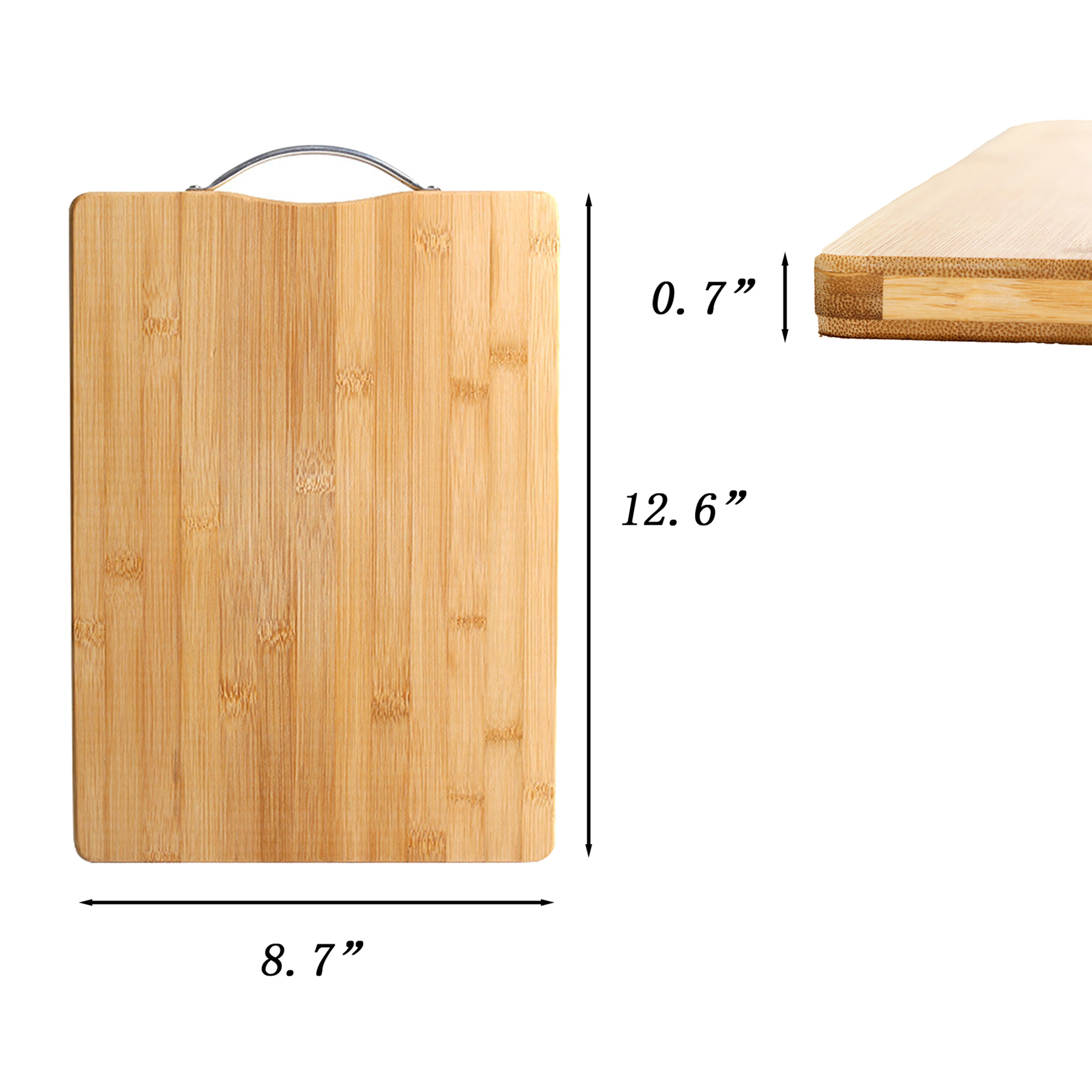 Handheld Double-Sided Bamboo Cutting Board For Home Use 1