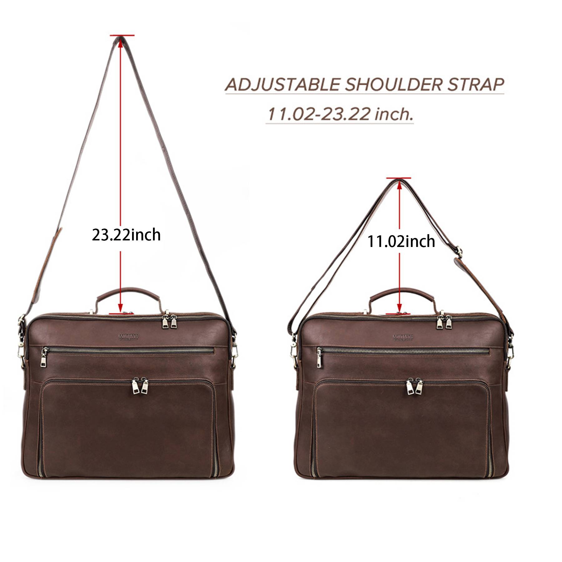 Genuine Leather lightweight Laptop Messenger Sleeves/Cases 4