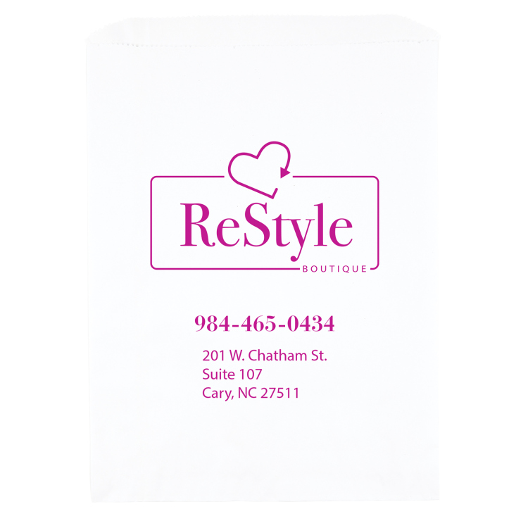 10W x 13H Merchandise Bag - Flexo Ink Print