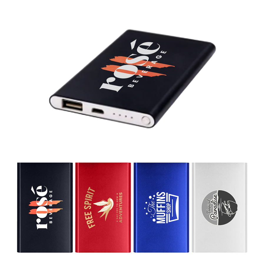 SlimCharge Aluminum Power Bank 4000mAh 5