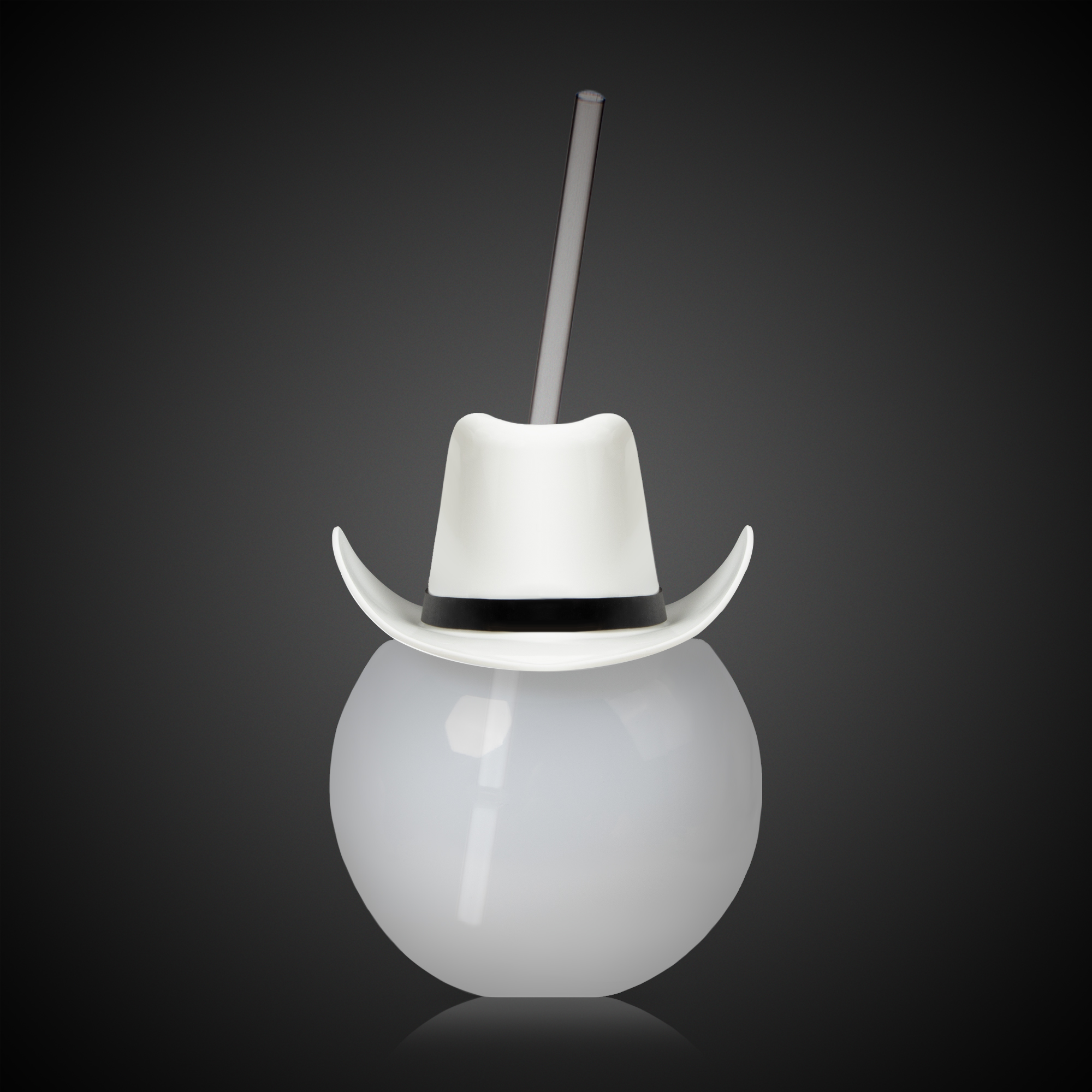 20oz Multicolor LED Ball Tumbler with Straw and White Hat(hat not assembled) 1