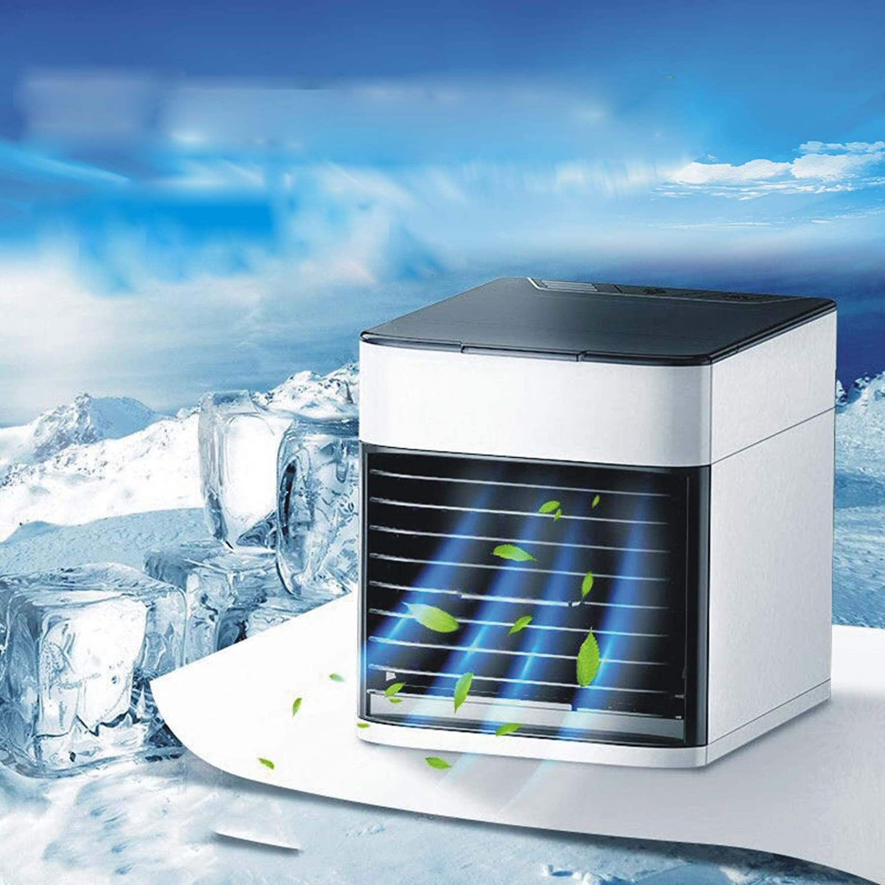 Table Evaporative Air Cooler Vaneless Fan 2