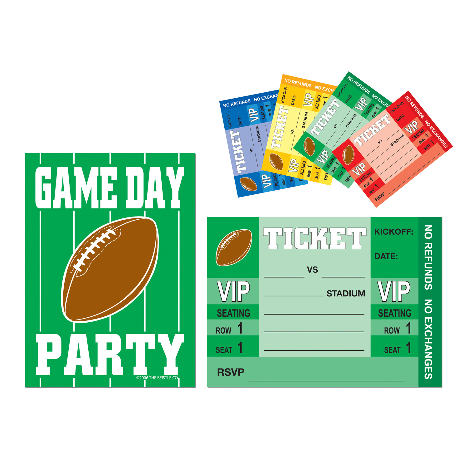 Game Day Football Invitations