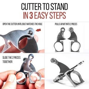 Wheeled 3 Blades Cigar Clipper Scissors 13